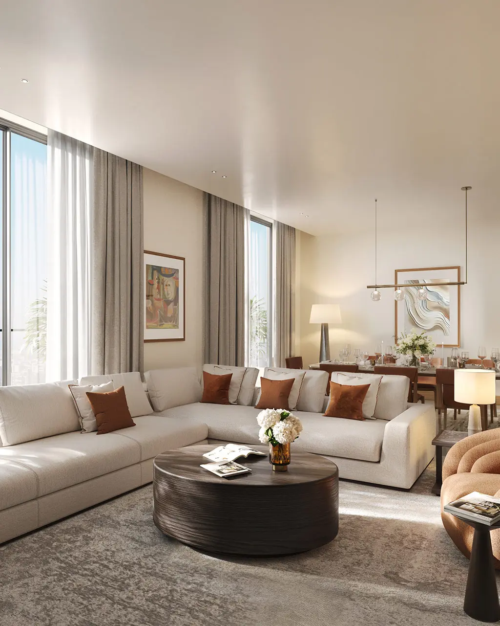Rixos Baghdad Interior Private Residences Living Space 1280MS